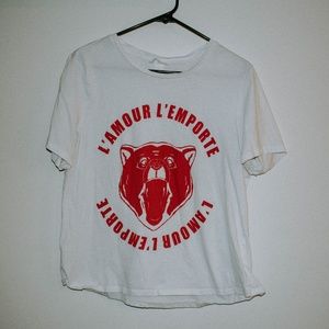 Cute Loose Tee with Bear